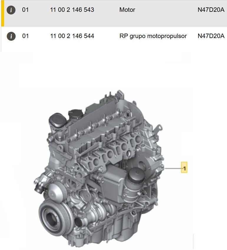 Motor completo BMW SERIE 1 118D 2008 2.0DIESEL 143CV - Imagen 6