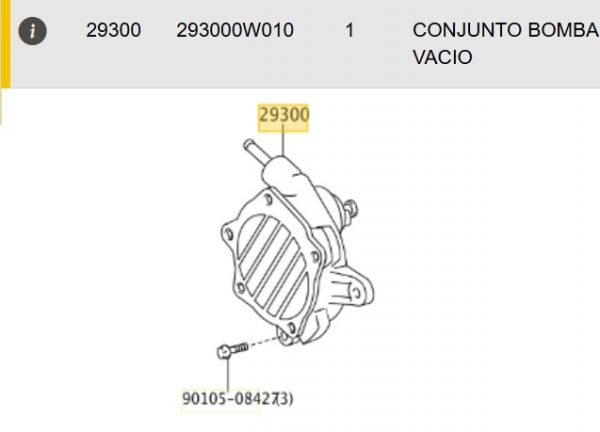 Depresor bomba de vacio Lexus IS250 2007 2.0 Diesel 177 CV - Imagen 2
